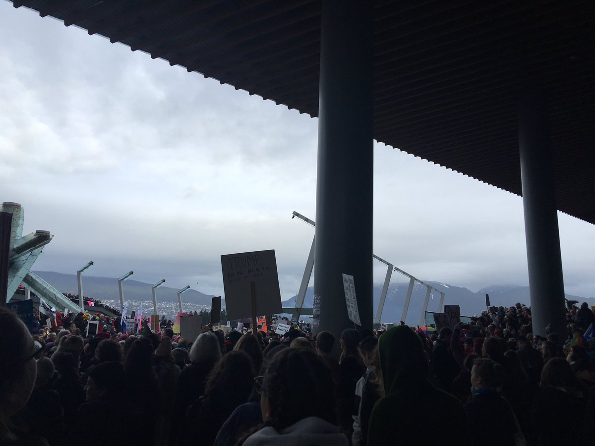 Equal Voice UBC at the Women's March on Saturday! A very moving occasion - let's all remember to keep our feminisms intersectional