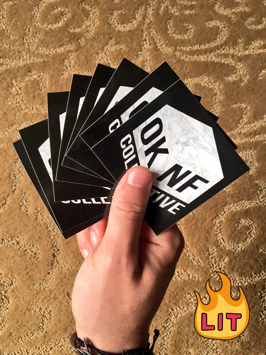 Shouts out to @ClemDeez and <a href="/OKNFCollective/">OKNF Collective</a> for sending me these dope stickers all the way from NYC! so stoked to be a part of the team.