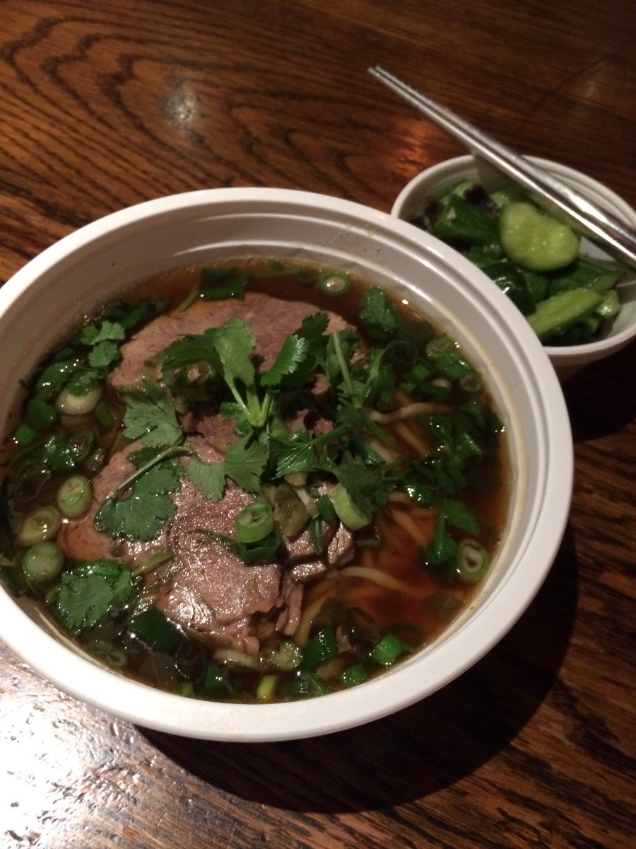 WineAndGarden's tweet photo. RT^@PekingTavern Lunch combo! Take-out or delivery. Order online #eat24 #ubereats #beefnoodlesoup & #smashedcucumber https://t.co/aKcGPzsI4q