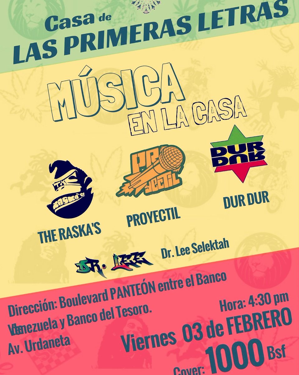 Este viernes 3 de febrero en la casa de las primeras letras en la Av aurdaneta 1000