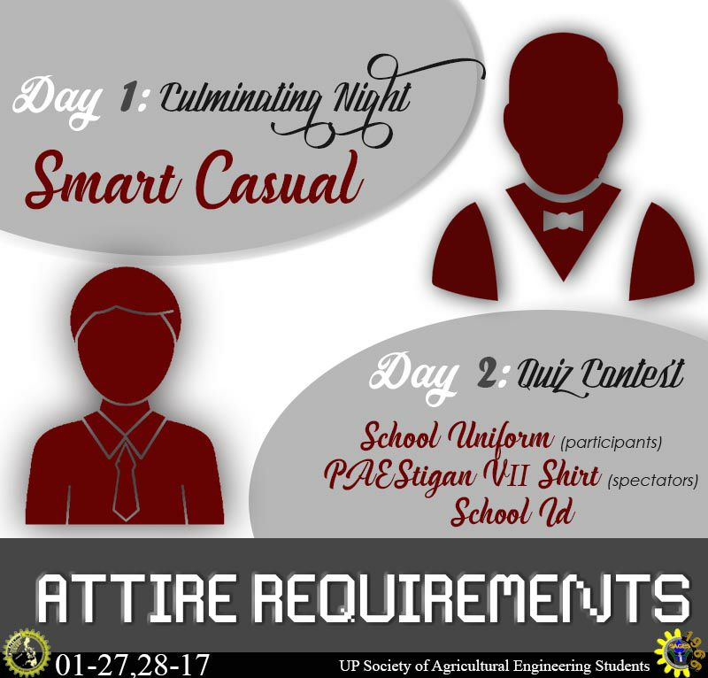PAEStigan's tweet photo. Be mindful of the following attire requirements Bayaws! :)

See you at PAEStigan VII! :)

#PAEStiganVII #PAESeven https://t.co/Nv6KuggX0e