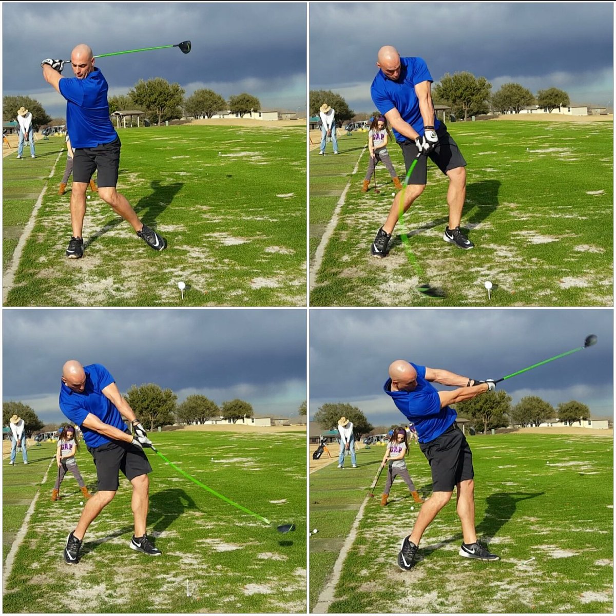 TheHitmanGolf's tweet photo. Im not real happy with how short &amp; low the top of my back swing stops   
But I do like my release&amp; follow through right at &amp; after impact!!! https://t.co/kQ2xIxyAPH