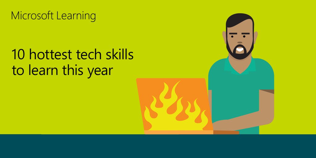 MicrosoftLearn's tweet image. Breaking: 10 hottest tech skills for 2017: msft.it/60168usk0