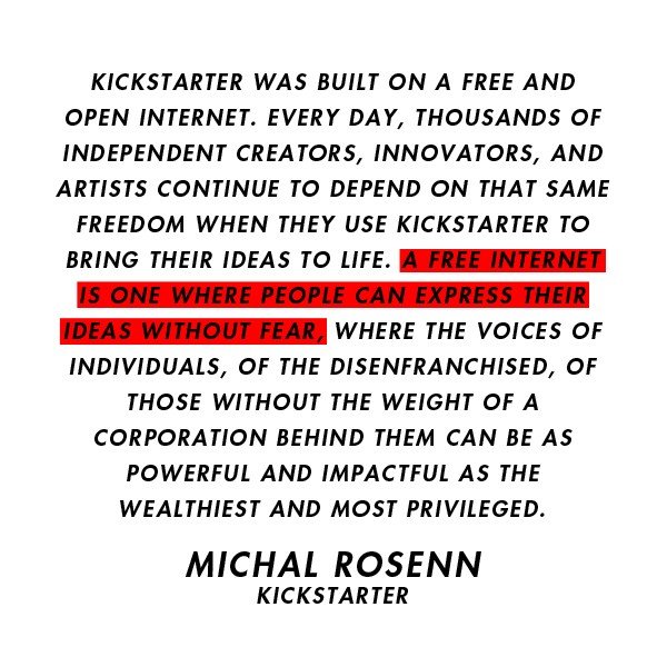 Kickstarter tweet media