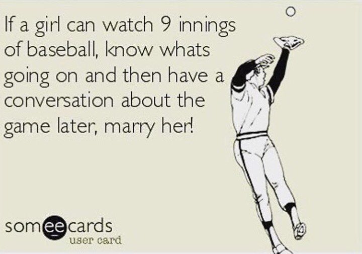 BasebaIlKing's tweet photo. Wife Material ⚾️💍 https://t.co/J8HQR20LPM