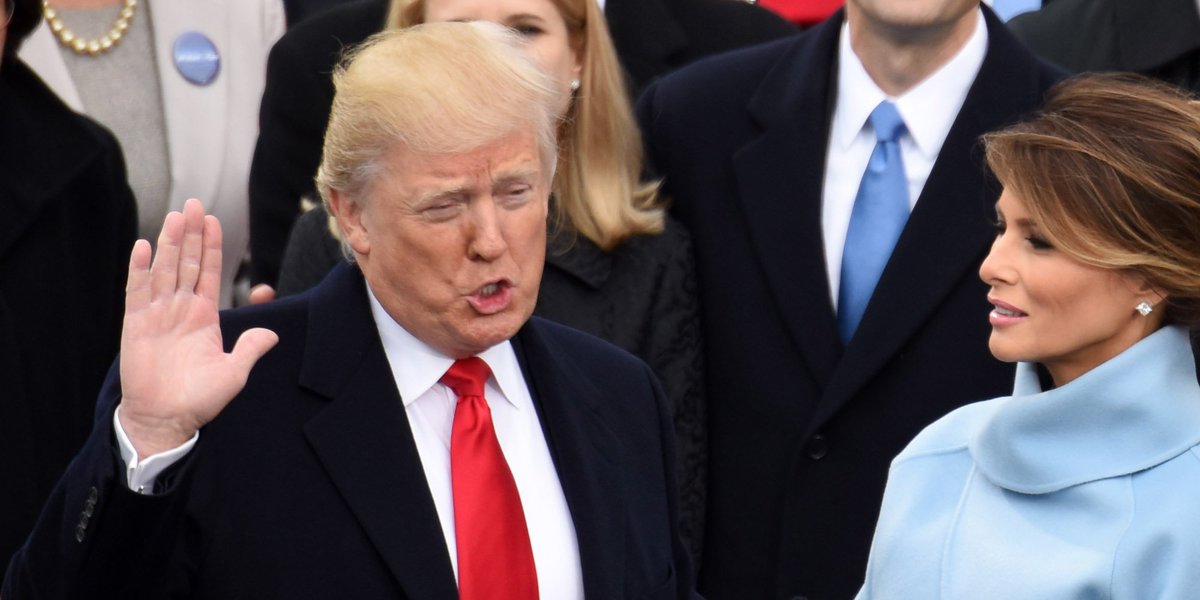 HuffPostPol's tweet photo. Trump proclaims his inauguration a "National Day of Patriotic Devotion" https://t.co/OnDBt4rUej https://t.co/S0BX4K8GYV
