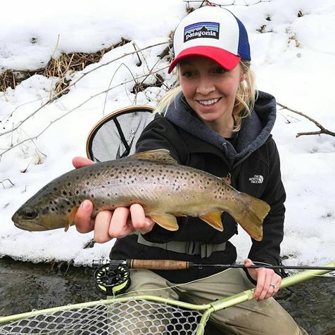 Love seeing this! Abigail Crider is out crushing it in the driftless area of #Wisconsin on a #WaltonRods 4-5wt, C-9! #flyfishing #fishchat