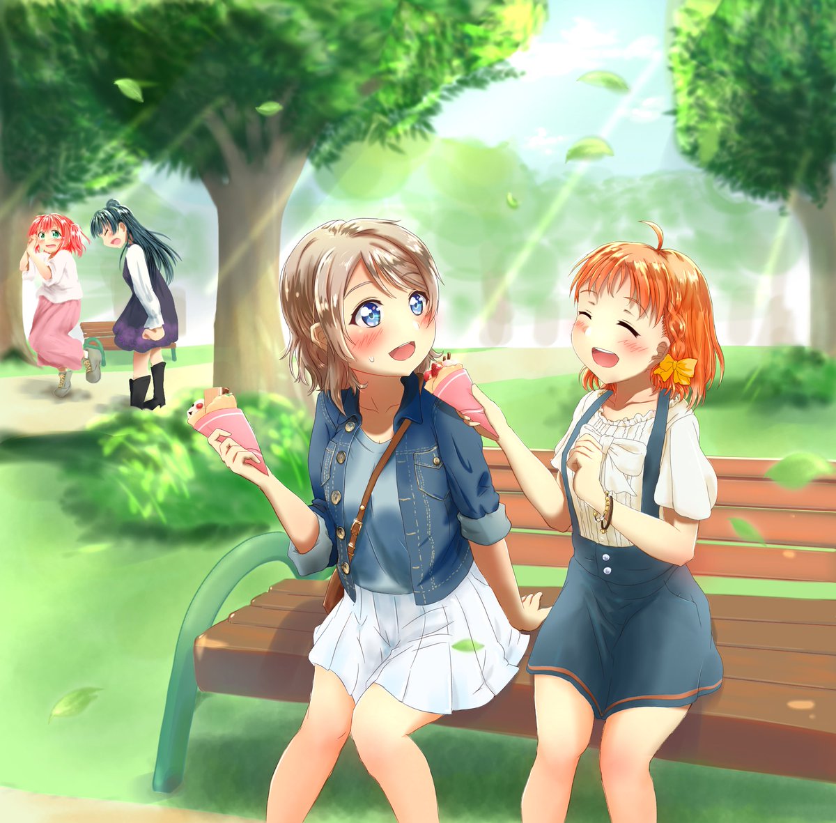 久舞とこ 昨日のようちかと 花丸ちゃんが迷子になった感じのよしるびです 花丸ちゃんは携帯買っても携帯するのを忘れてそう W