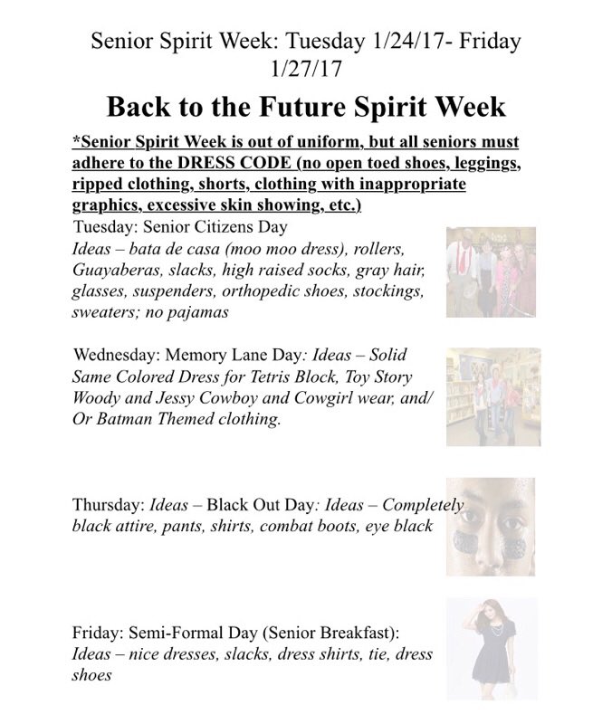 Westland2017's tweet photo. Seniors! Remember that Senior Spirit Week begins tomorrow !!! https://t.co/gq1tBefnYJ