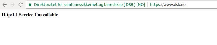 Dette ser ikke bra ut. Lytt til radio?
