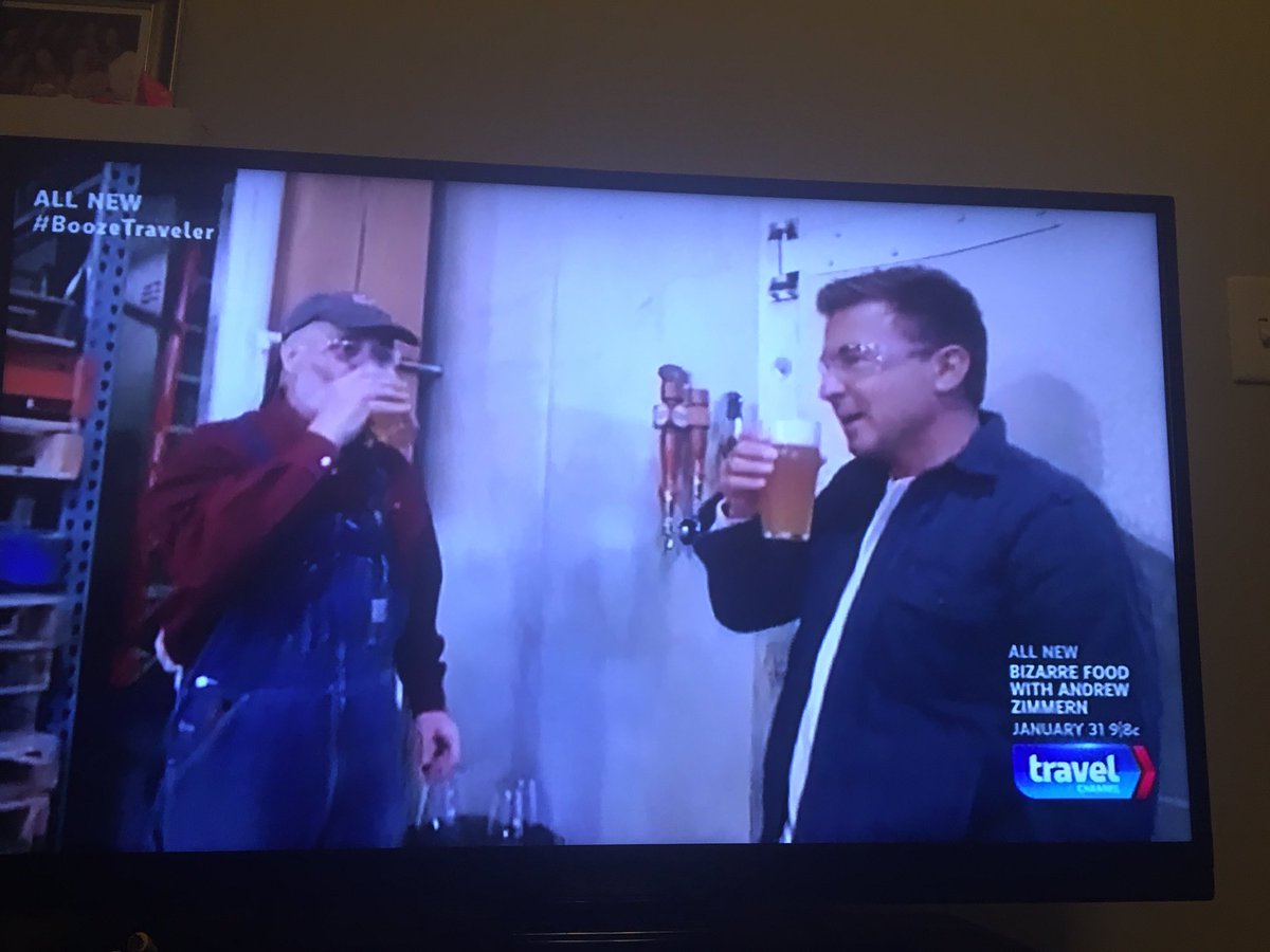 Schlafly's tweet photo. Oh hey, it's @schlaflybrewer on @travelchannel for #BoozeTraveler! Tune in 2morrow night at 9 pm CST if you missed it! 👋🏻👋🏻👋🏻 https://t.co/1ptg9I7nRe