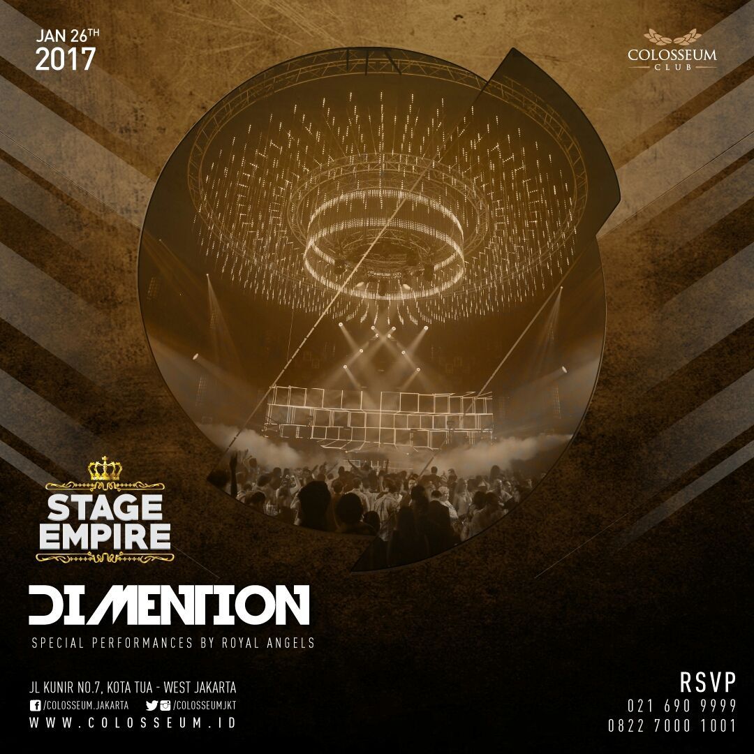 ColosseumJKT's tweet photo. 26-JAN | #StageEmpire presents #DimentionLive | RSVP 0216909999 | https://t.co/uxWz3VUqaa https://t.co/WDnX7onKTQ