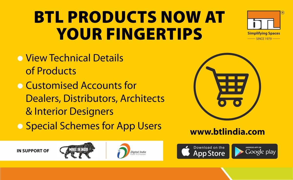 BtlAgraeta's tweet photo. You can now get all the #BTL products on the go... Just download the #app on the Playstore and check out our products. #SimplifyingSpaces https://t.co/7PrR0vsoSu