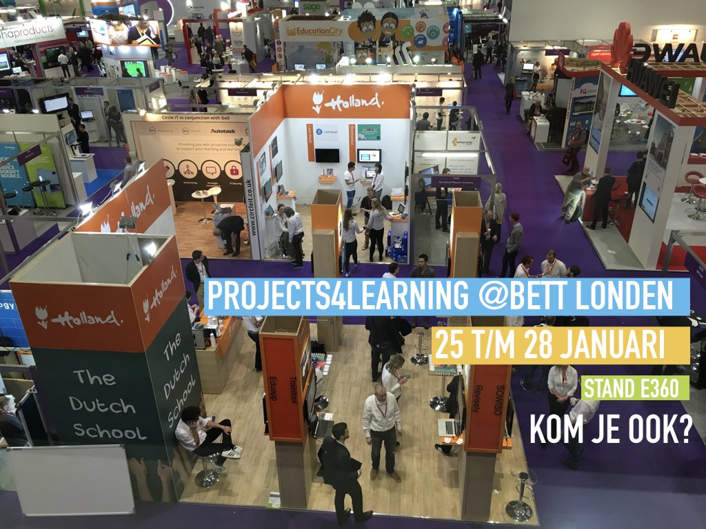 Projects4L's tweet photo. Maak kennis met #projects4learning. Geïntegreerde (zaak)vakken & de 21st century skills binnen thema’s! stand E360! #Bett2017 @Bett_show https://t.co/6fRTxs285a