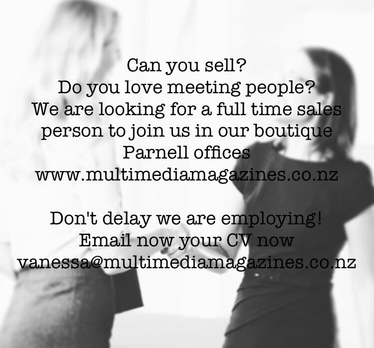 MultiMediaMag's tweet image. New year new start? #aucklandjob #magazines