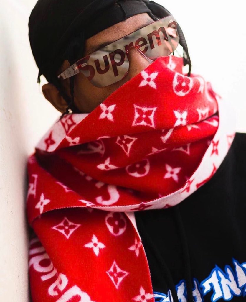 MRBLD on X: Travis wearing the Supreme/Louis Vuitton Monogram