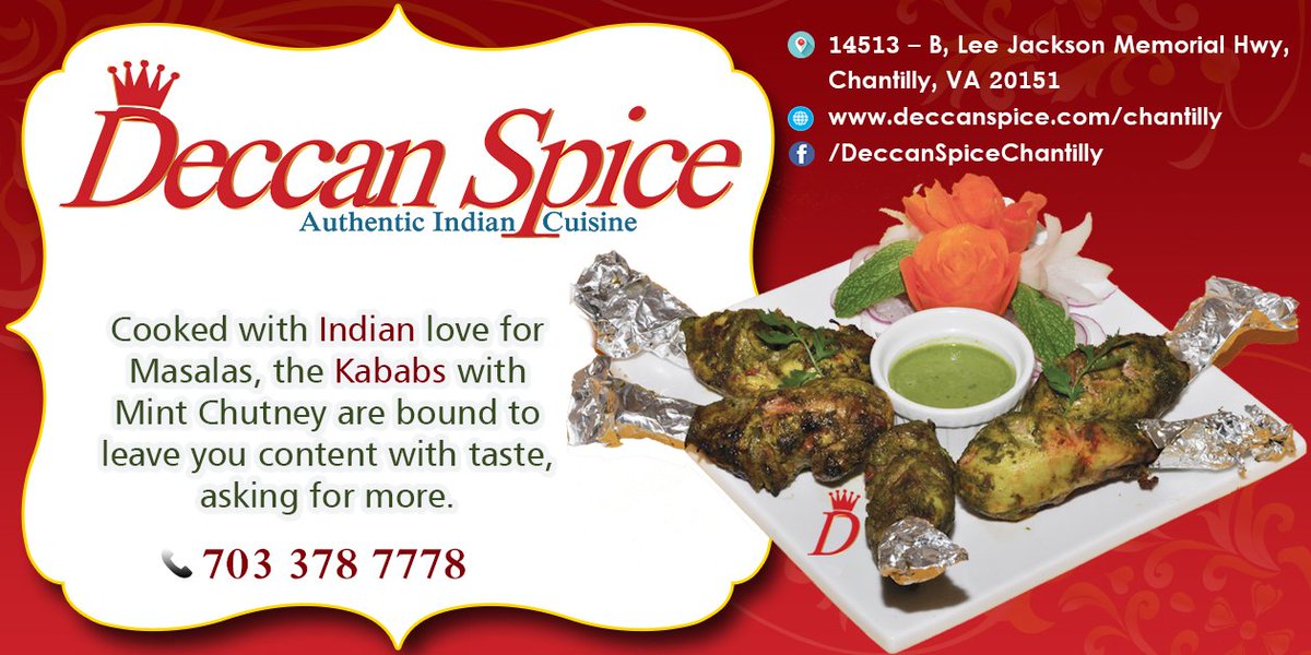 Deccan Spice (Authentic Indian Restaurant) (DS_Chantilly) Twitter