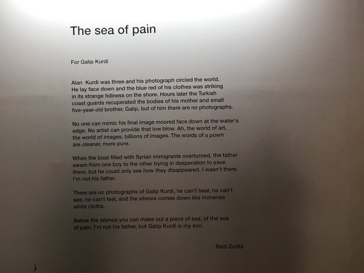 SkinsHun's tweet photo. #seaofpain by Raul Zurita @KochiBiennale  thanks Bose and Edwin for today! #HereThereEverywhere @SooreePillay @aaroncezar @KrishBose https://t.co/tS0uVGXkxp