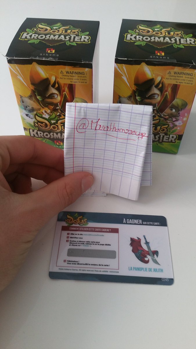 Marathonrouge's tweet photo. RT / Follow pour tenter de gagner une panoplie de Julith et deux figurines Krosmaster ! Résultats le 10 Février !
#DOFUS #Krosmaga https://t.co/d9sshxqA80