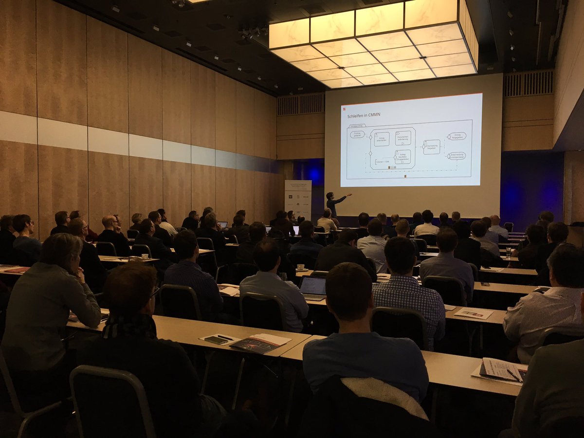 Volles Haus in Zürich bei unserem vorletzten Roadshow Stop! Presentation powered by <a href="/berndruecker/">Bernd Ruecker</a>