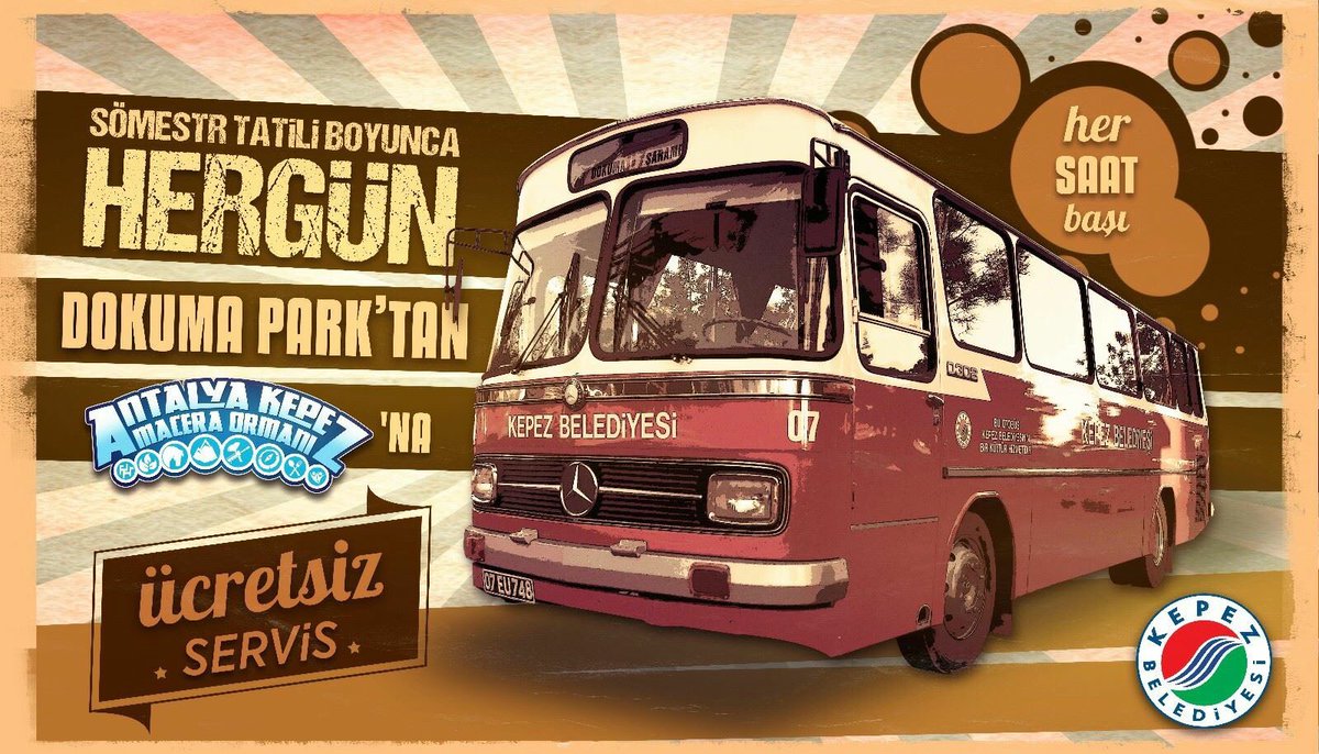 Çocuklarımıza Tatil Hediyesi Bizden...
Karneyi Getir %50'yi Kap...
Üstelik Servis Ücretsiz...
(Her saat başı dokuma park)