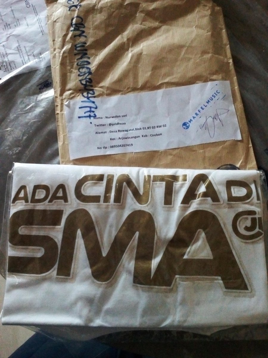 Makasih <a href="/Act_Label/">Marfel Music Factory</a> kaosnya udah dateng
<a href="/CJRisCJR/">CJR</a> @AdaCintaDi_SMA @patrickeffendy <a href="/AlvaroMaldini1/">AlvaroMaldini</a> <a href="/iqbaale/">iqbaal ramadhan</a> <a href="/TeukuRyz/">Teuku Ryzki</a>