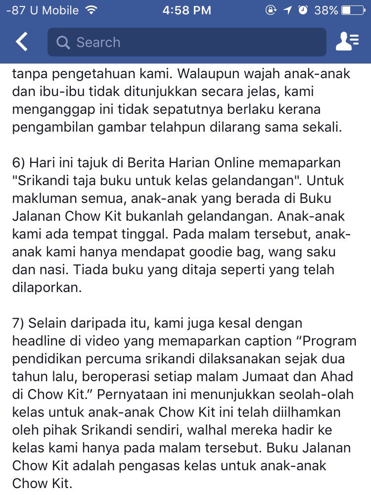 BukuJalananCK's tweet photo. Kenyataan rasmi Buku Jalanan Chow Kit berhubung dengan headline Berita Harian &amp; Pertubuhan Srikandi Malaysia. https://t.co/croKtZVKzM