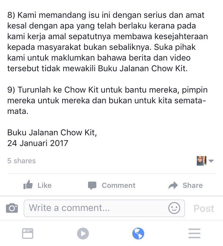 BukuJalananCK's tweet photo. Kenyataan rasmi Buku Jalanan Chow Kit berhubung dengan headline Berita Harian &amp; Pertubuhan Srikandi Malaysia. https://t.co/croKtZVKzM