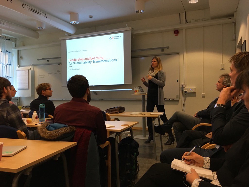 Maja Göpel, giving an intriguing talk on leadership and learning at CIIST seminar #CIIST #IST2017
