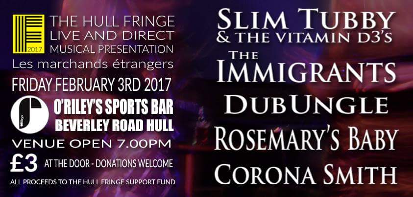 HuFringe's tweet photo. Why not kick-start your weekend on Friday 3rd of February 2017 at 7pm by attending our launch gig?

#bigweekend #Hull2017 #RealHullFringe https://t.co/ZntG8ZmUsh