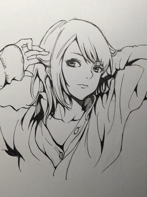 女子練習。ちょっとツンツンしてそうな感じ嫌いじゃないっす。 