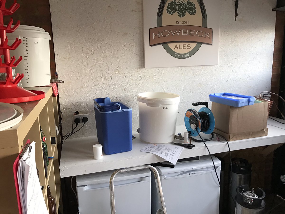 HowbeckAles's tweet image. Setting up for a #Saison brew day!