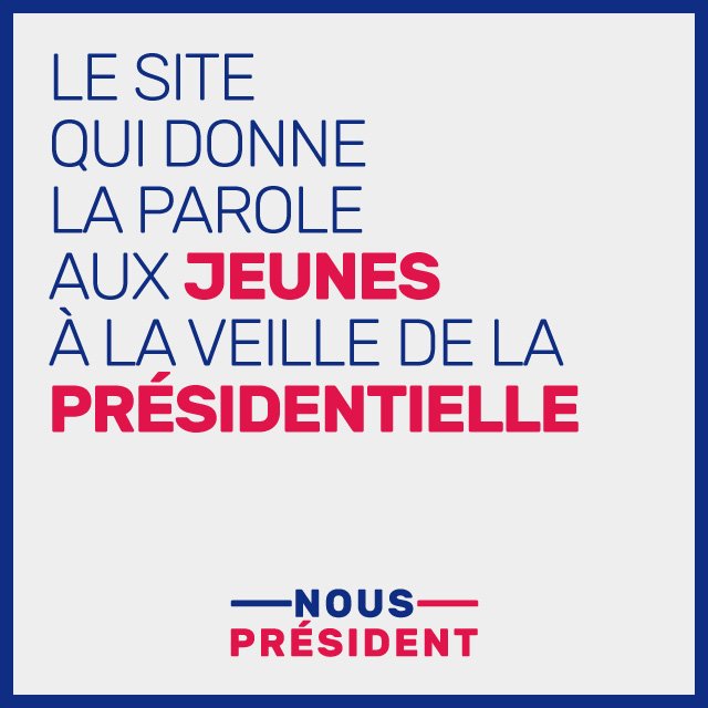 MS_Marseille's tweet photo. Rendez-vous sur le site nouspresident.eu pour lire les articles et visionner les reportages de nos étudiants #NousPresident @Nous_President1 https://t.co/jWBjdf680t