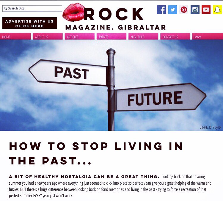 ROCKmagGIB's tweet photo. Stuck in the past? Channel that nostalgia and start living in the now... https://t.co/CoT3IJU08H
xoxo 💋💋 #ROCKMagazineGibraltar #Gibraltar https://t.co/5fbFbeRRDl