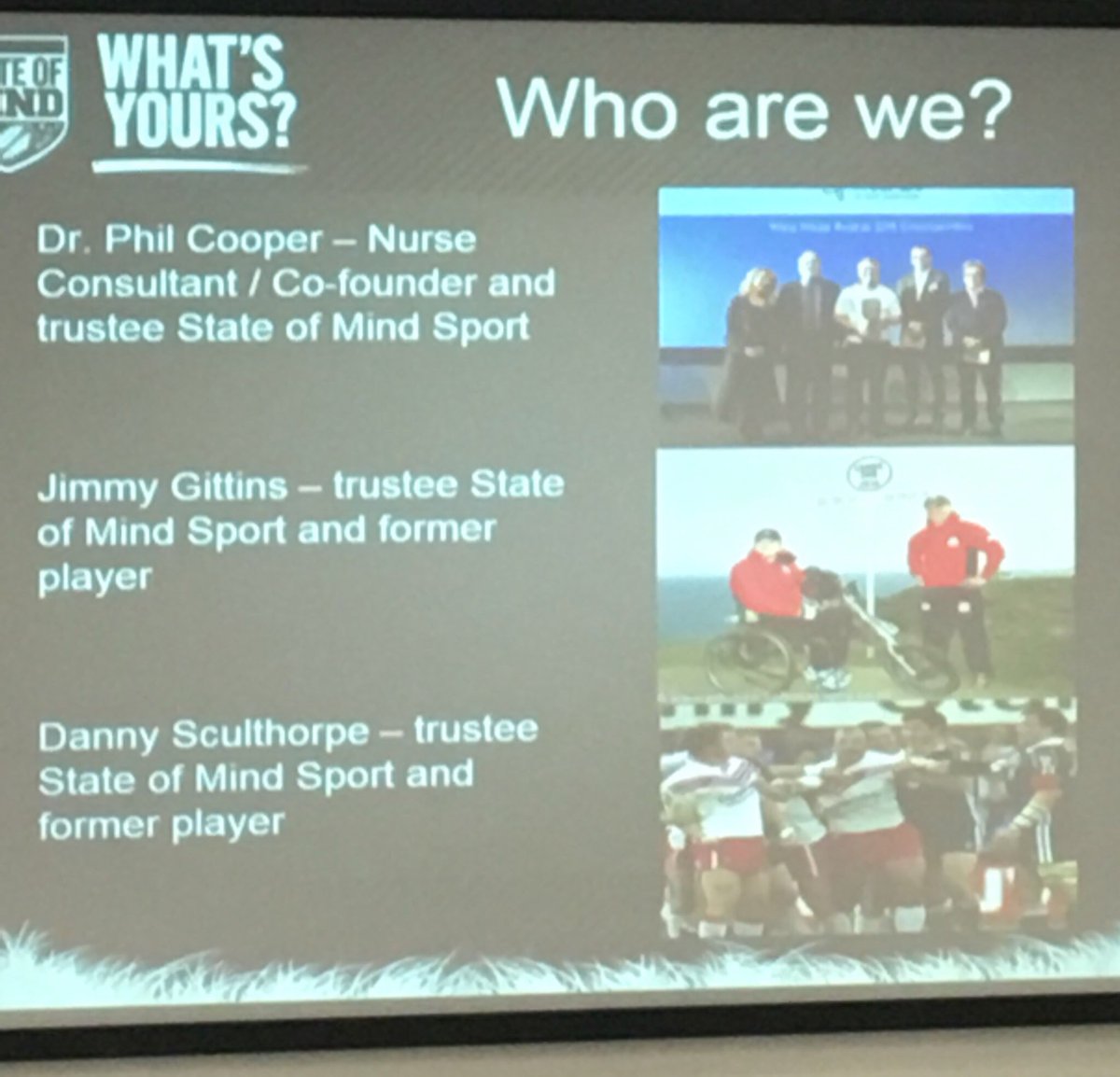 Dr Phil Cooper @SoMRugbyLeague keynote speaker, talking about stigma affecting sportsmen/women @CornwallFT @CornwallCouncil @EllenWilkinson6