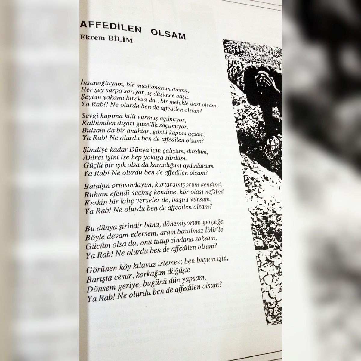 DergisiSeher's tweet photo. Okulumuz mezunlarından olan Ekrem Bilim'in Seher Dergisinin eski sayılarında rastladığımız "Affedilen Olsam" isimli şiiri https://t.co/nevvHhaIkg
