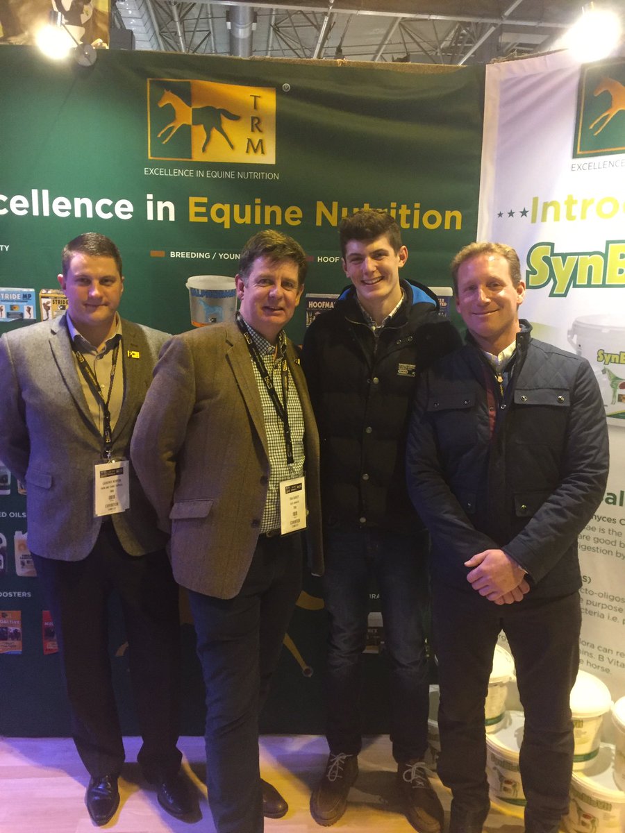 TRMNutrition's tweet photo. Loved having @Oliver_Townend &amp; @CEdwards825 on our stand at @BETA_Int 🐎🐴🇬🇧 https://t.co/YLwEORIQ1p