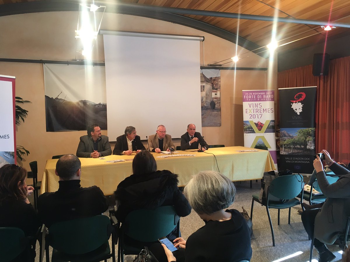 Assessorato, Cervim, Vival, Chambre e Forte di Bard insieme per l'edizione 2017 di Vins Extrèmes, il meglio della viticoltura eroica