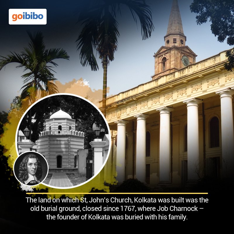goibibo's tweet photo. Job Charnock's mausoleum is still seen in the graveyard of the Church.  #RepublicThrowback #RepublicDay2017 https://t.co/dZ8Gpir97A