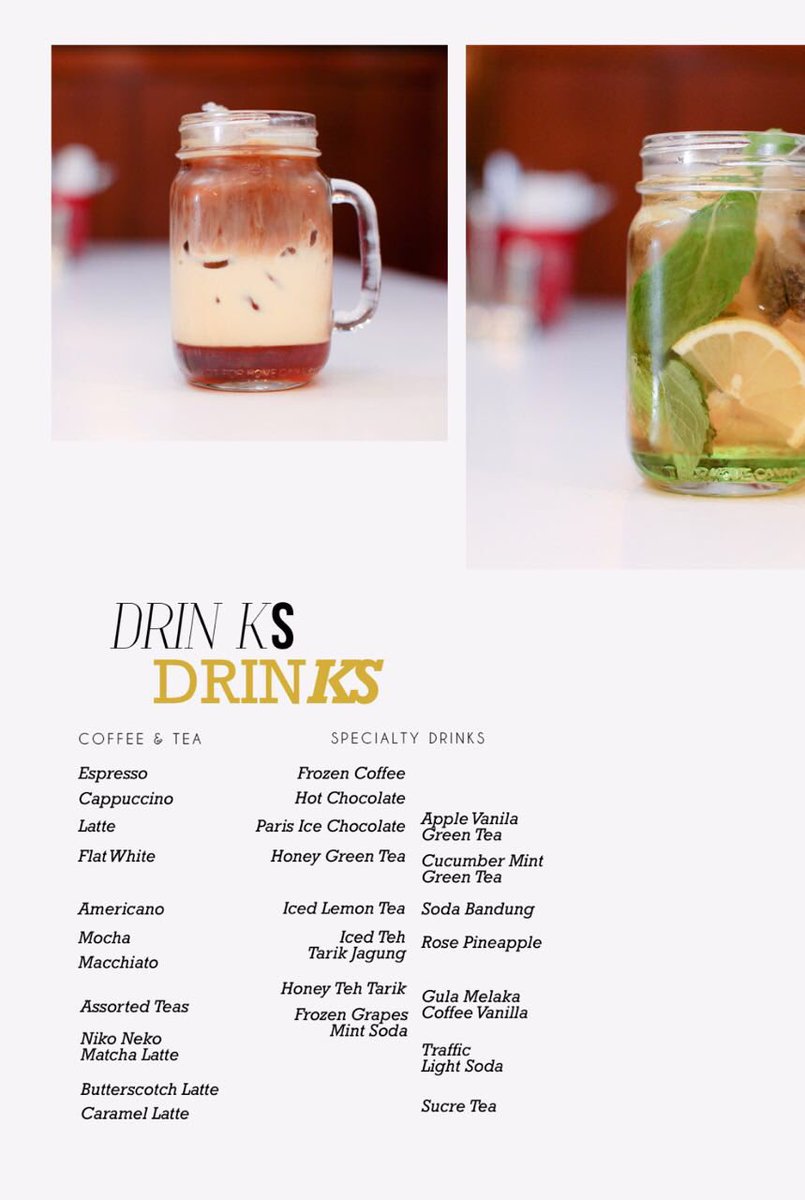 sukasucrekl's tweet photo. Wrap up lunch or dinner with our beverages. Our menu includes @nikonekomatcha matcha latte. 

Ask about our Iced Teh Tarik Jagung too! https://t.co/OA19rVfP5A