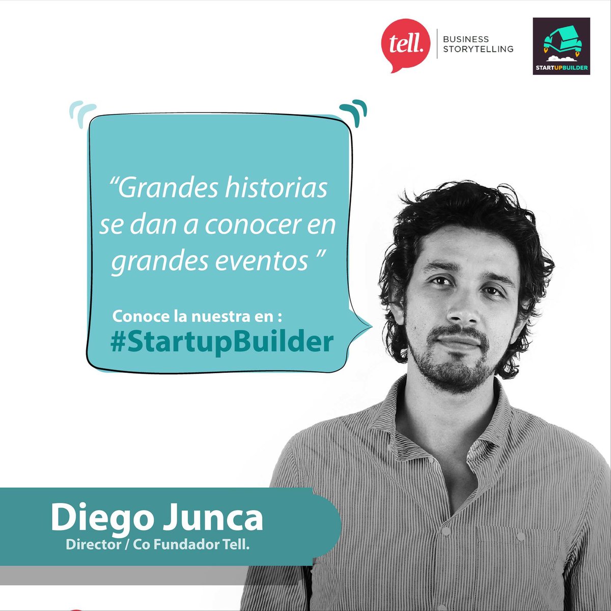 BuilderStartup's tweet photo. Próximo 19 de Feb. Diego Andrés Junca contará su historia en StartUp Builder Medellín. ¿Quieres saber más? Ingresa a https://t.co/tX5g7nVxTu https://t.co/6FY9pVz0ya