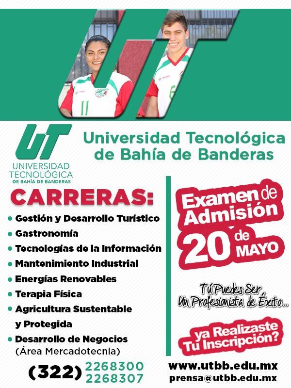 UTBadeBa's tweet photo. Realiza tu Preregistro en la Pagina https://t.co/cUoJEOOy4a o mayores Informes al 3222268307
#yosoyutbb #admision2017 https://t.co/CUy1kCsyUJ