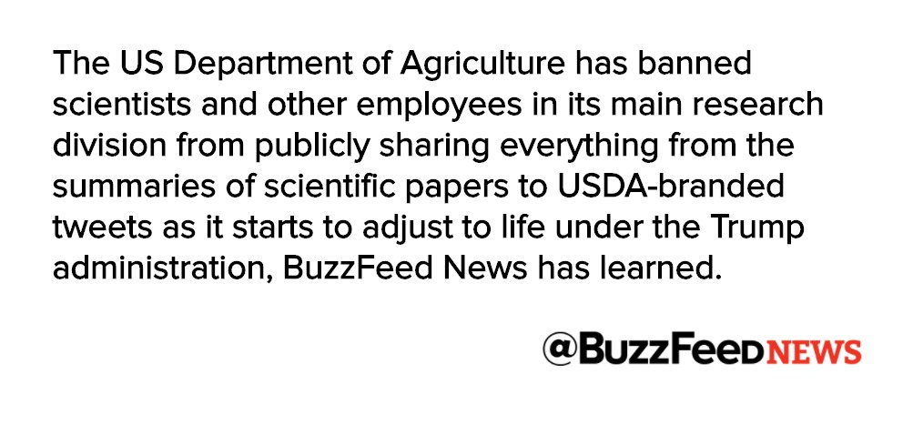 BuzzFeedNews's tweet image. USDA Scientists Have Been Put On Lockdown Under Trump
buzzfeed.com/dinograndoni/t…