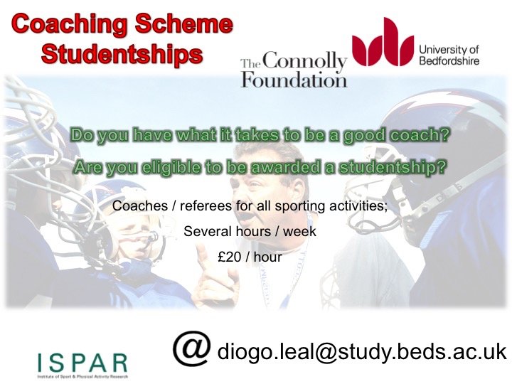 UoBGetActive's tweet photo. Coaching qualification preferred but not essential. Trampolining and cricket high priority at the moment. Bedford students apply now. https://t.co/AI47jQGLzR
