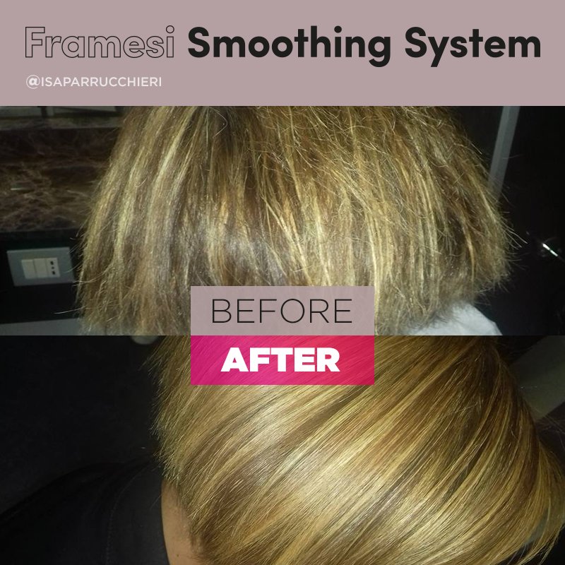 FramesiItaly's tweet photo. There are things you can’t control, and then there’s frizzy hair. Discipline it with Framesi #SmoothingSystem. #hairstyle #haircare https://t.co/pffWxe819z