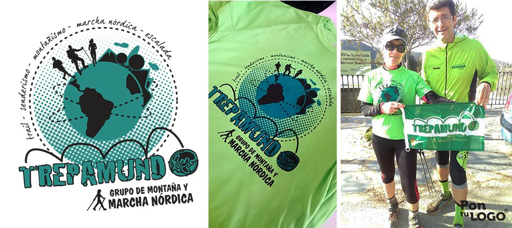 Pontulogo's tweet photo. Más camisetas personalizadas :) ... esta vez para Trepamundo, grupo de montaña y marcha nórdica de #Huelva https://t.co/LuPgcSd1m7
