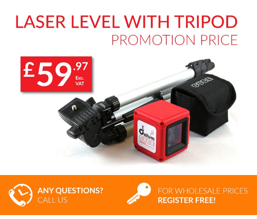 TradeMonkeyWeb's tweet photo. BRAND NEW laser level at Trade Monkey... £59.97 + VAT for Laser, Case &amp; Stand - Cross Line Laser Levels.... #Tilers #Tiling https://t.co/nfn7PreeI4