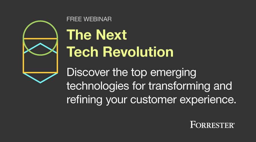 Tech_Webinars's tweet image. WEBINAR » The Next Tech Revolution. Register today: forr.com/2jjpTfj #TechWebinars #Tech 🗣️