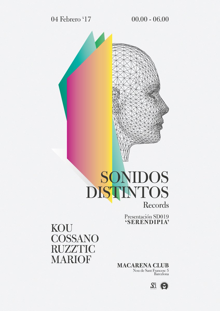 04Feb17 - Sonidos Distintos records at Macarena Club (Barcelona)
w/ Kou + Cossano + Ruzztic + MarioF
#sonidosdistintos #macarenaclub #BCN
