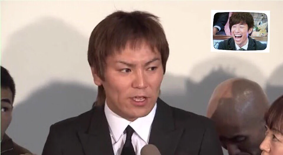 狩野英孝のガチ会見にロンブー敦を合成するとロンハーのドッキリに見えてワロタｗｗｗ